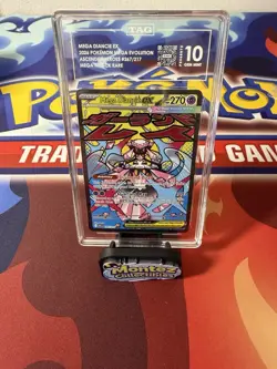 Mega Diancie ex #267/217 Mega Attack Rare Ascended Heroes Pokemon Card TAG 10 - Image 3