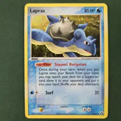 FART SWIRL 🌀💫 Lapras 8/92 EX Legend Maker Holo Rare 2006 Nintendo Pokemon Card - Image 2
