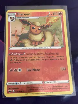 Flareon - 026/185 - Reverse Holo - Vivid Voltage - NM/M - Pokemon Card - Image 1