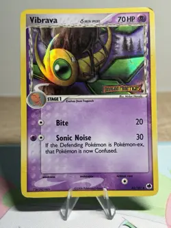 Vibrava 42/101 Reverse Holo Stamped Pokemon TCG Card EX Dragon Frontiers 2006 HP - Image 1
