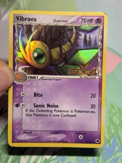 Vibrava 42/101 Reverse Holo Stamped Pokemon TCG Card EX Dragon Frontiers 2006 HP - Image 3
