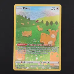 Pokemon TCG Card Ditto GG22/GG70 Crown Zenith Galarian Gallery Ultra Rare - NM- - Image 1