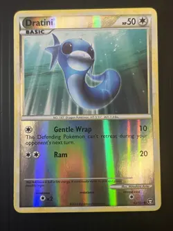 Triumphant Dratini 62/102 HGSS Reverse Holo Common Card 2010 Pokemon TCG - Image 1