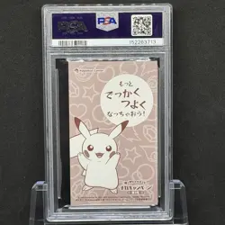 PSA 9 Pokemon Card Japanese Business Card Mega Charizard Poncho Pikachu - Image 2