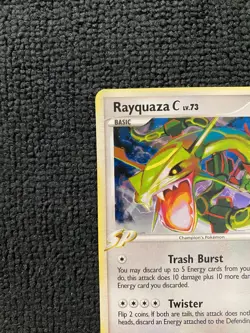Rayquaza C 8/147 Supreme Victors Holo Rare Vintage Pokemon Card Platinum LP 2009 - Image 3