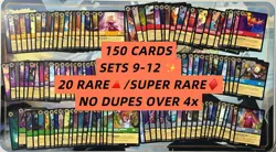 Disney Lorcana Bulk Lot 150 Cards Sets 9-12 | 20 Guaranteed Rare & Super Rare - Image 1