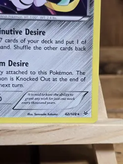 Jirachi 42/108 Holo Rare XY Roaring Skies Pokemon Card - Image 5