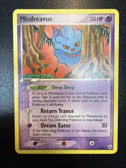 FREE SHIPPING Pokemon TCG Ex Legend Maker Misdreavus 40/92 Vintage 2006 - Image 1