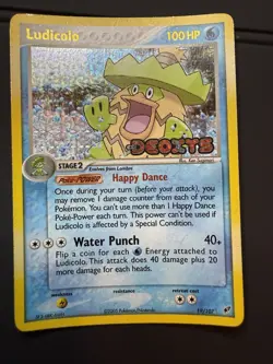 Pokemon TCG Ludicolo 19/107 EX Deoxys 2005 Reverse Holo Stamped Rare Card MP - Image 1