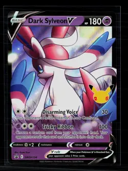 Pokemon 2021 Celebrations Dark Sylveon V FA #SWSH134 - Image 1