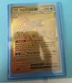 Mega Greninja EX 122/086 BREAKpoint Secret Rare Full Art Holo EX 350 HP ENG - Image 1