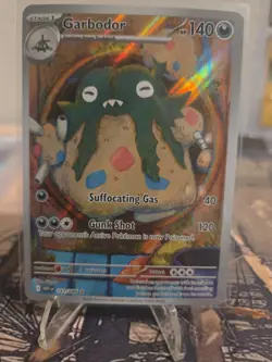 Garbodor 141/086 Illustration Rare White Flare Pokemon Holo Near Mint - Image 3