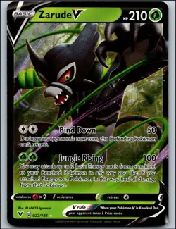 Pokemon TCG SWSH04: Vivid Voltage Zarude V 022/185 Ultra Rare 2020 - Image 1