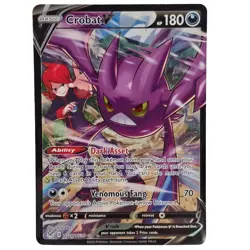 Crobat V TG20/TG30 Trainer Gallery Lost Origin Full Art Pokemon Card Damaged - Image 1