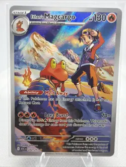 Pokemon Ethan's Magcargo 222/217 ME: Ascended Heroes IR Illustration Rare - Image 1