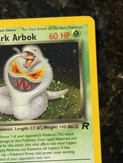 Pokemon TCG Dark Arbok Team Rocket 2/82 Holo 1st Edition Holo Rare - Image 4