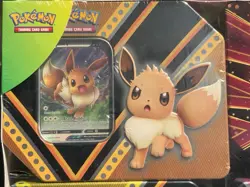 2020 Pokemon SWSH Black Star Promo v Powers Tins #065 Eevee V - Image 1