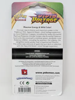 New and Sealed Pokemon TCG Vivid Voltage Grookey Blister Pack with Coin - Image 2