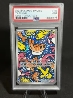 Tatsugiri 186/167 Illustration Rare PSA 9 MINT Twilight Masquerade Pokemon TCG - Image 1