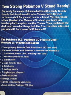 Pokemon GO V Battle Deck Bundle Mewtwo & Melmetal 2022- Sealed New! - Image 3