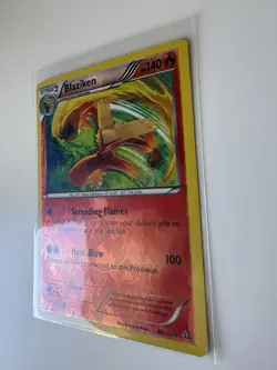 Pokemon TCG 2015 Blaziken 28/160 XY-Primal Clash Reverse Holo MP - Image 3