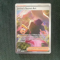 Pokemon TCG Janine's Secret Art 173/131 Prismatic Evolutions Full Art Holo Rare - Image 1