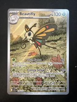 Pokemon Beautifly 219/217 SV Stellar Crown Illustration Rare Holo English - Image 1