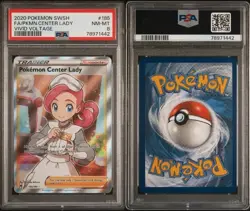 Pokemon Center Lady (Full Art) 185/185 Swsh04: Vivid Voltage Holo - Image 3