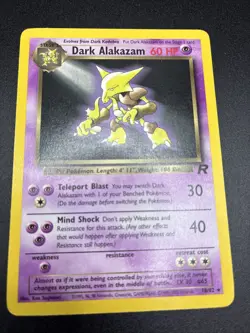 Dark Alakazam 18/82 - Team Rocket Non-Holo Rare - Pokemon TCG WOTC 2000 - LP - Image 1