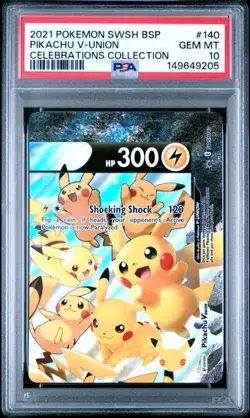 SEQUENTIAL PSA 10 PIKACHU V-UNION SWSH139 140 141 142 BLACK STAR PROMO POKEMON - Image 4
