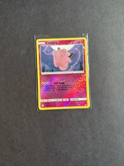 Pokemon TCG Clefairy Reverse Holo Uncommon Cosmic Eclipse 144/236 NM - Image 1