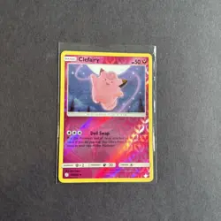 Pokemon TCG Clefairy Reverse Holo Uncommon Cosmic Eclipse 144/236 NM - Image 2