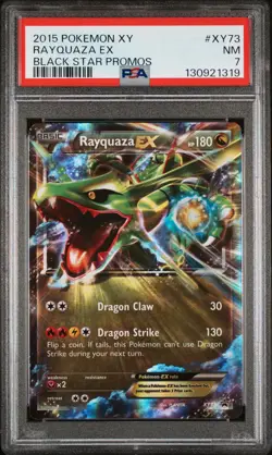 2015 POKEMON XY BLACK STAR PROMO RAYQUAZA EX #XY73 PSA 7 NM #130921319 - Image 1
