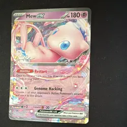 Pokemon TCG Mew ex Full Art Holo EX 180 HP World Championship Decks 151/165 - Image 1