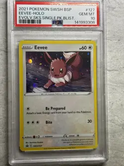The Pokemon Company Pokemon TCG Eevee SWSH127 Promo Holo 2021 PSA 10 - Image 2