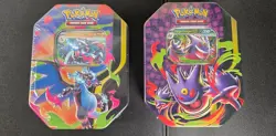 Pokemon TCG Mega Charizard X ex & Mega Gengar ex Tin Lot 8 Packs Sealed 2026 - Image 1
