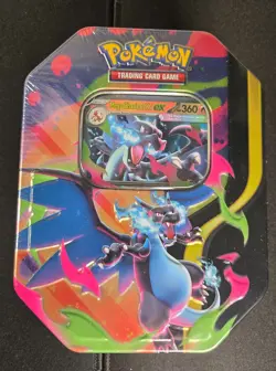 Pokemon TCG Mega Charizard X ex & Mega Gengar ex Tin Lot 8 Packs Sealed 2026 - Image 2