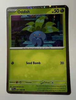 Oddish (Cosmos Holo) 001/094 Holo Miscellaneous Cards & Products Pokemon NM - Image 1
