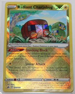 Pokemon 2023 Crown Zenith Radiant Charjabug #051/159 Holo RARE - Image 3