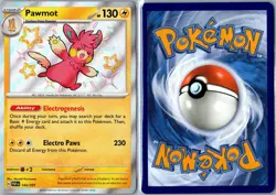 Pokemon Card - Pawmot Paldean Fates 144/091 Shiny Rare Holo Near Mint - Image 3