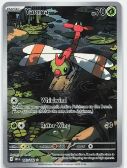 Yanma 183/182 Illustration Rare Destined Rivals Pokemon Holo Near Mint - Image 1
