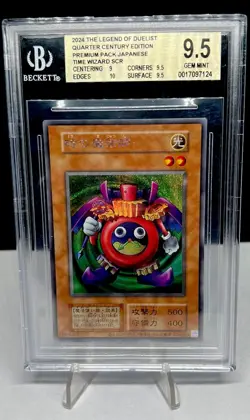 YuGiOh TDPP-Original Card Layout Time Wizard Secret. BGS 9.5 Low POP - Image 1