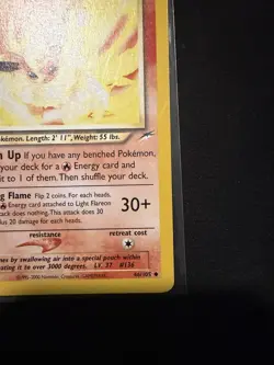 The Pokemon Company Light Flareon Uncommon 46/105 80 HP English - Image 5