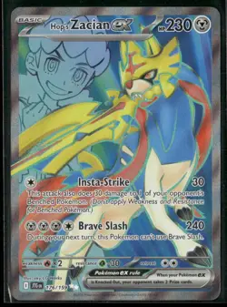 Hop's Zacian ex 176/159 Ultra Rare Journey Together Pokemon Holo Near Mint - Image 1