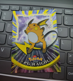 Topps TV Animation Edition Raichu #26 Foil Pokemon Card English 1999 - Image 1