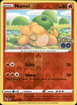 Numel (Peelable Ditto) 013/078 - Pokemon Pokemon GO - NM - Image 1