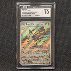 CGC 10 Beautifly 219/217 Eng 2026 Ascended Heroes Illustration Rare Holo - Image 1