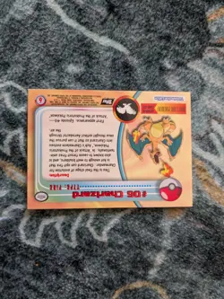 1999 Topps Pokemon Charizard - #06 - Non-Holo TV Series 1 Blue Logo NM - Image 2