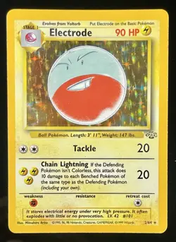 Pokemon TCG: Jungle - Electrode 2/64 Holo Unlimited WOTC Vintage NM - Image 1