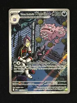 Pokemon Team Rocket's Weezing 199/182 Sv10: Destined Rivals Holo (NM Pack Fresh) - Image 1